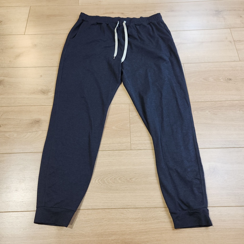 Vuori Performance Jogger Pants Womens Large Blue Jersey Elastic Waist VW303-L